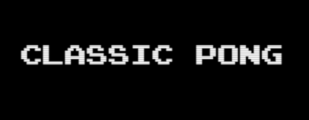 Cabecera de CLASSIC PONG