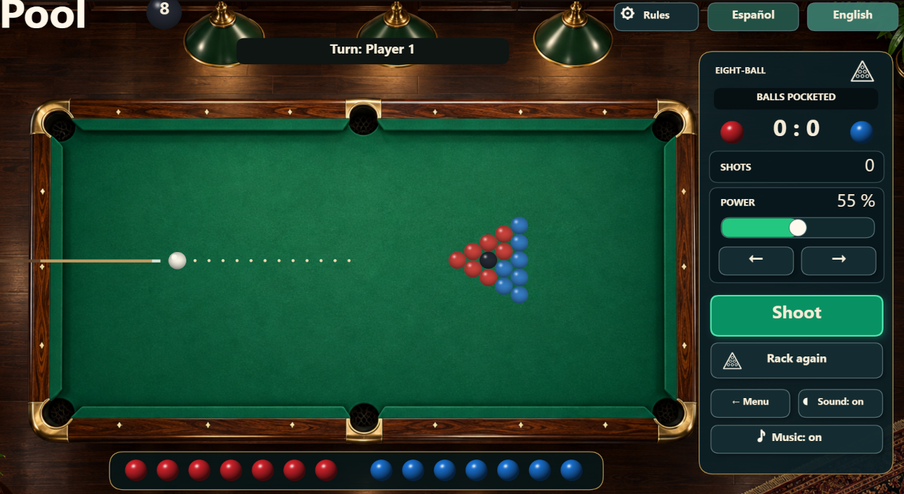 Captura de Pool Classic Mobile