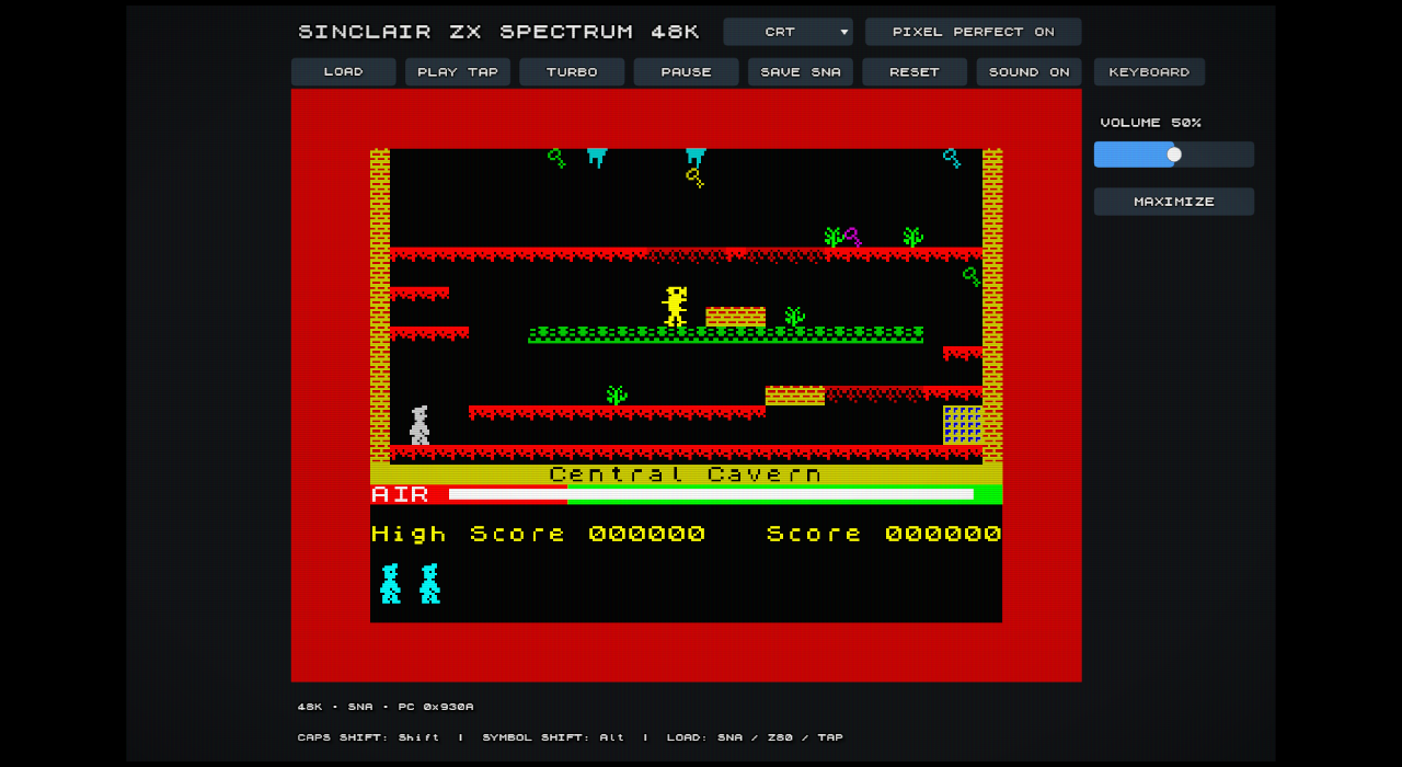 Captura de ZX SPECTRUM 48K EMULATOR