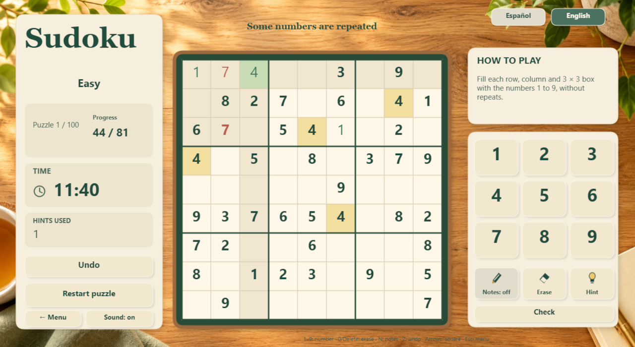 Captura de SUDOKU