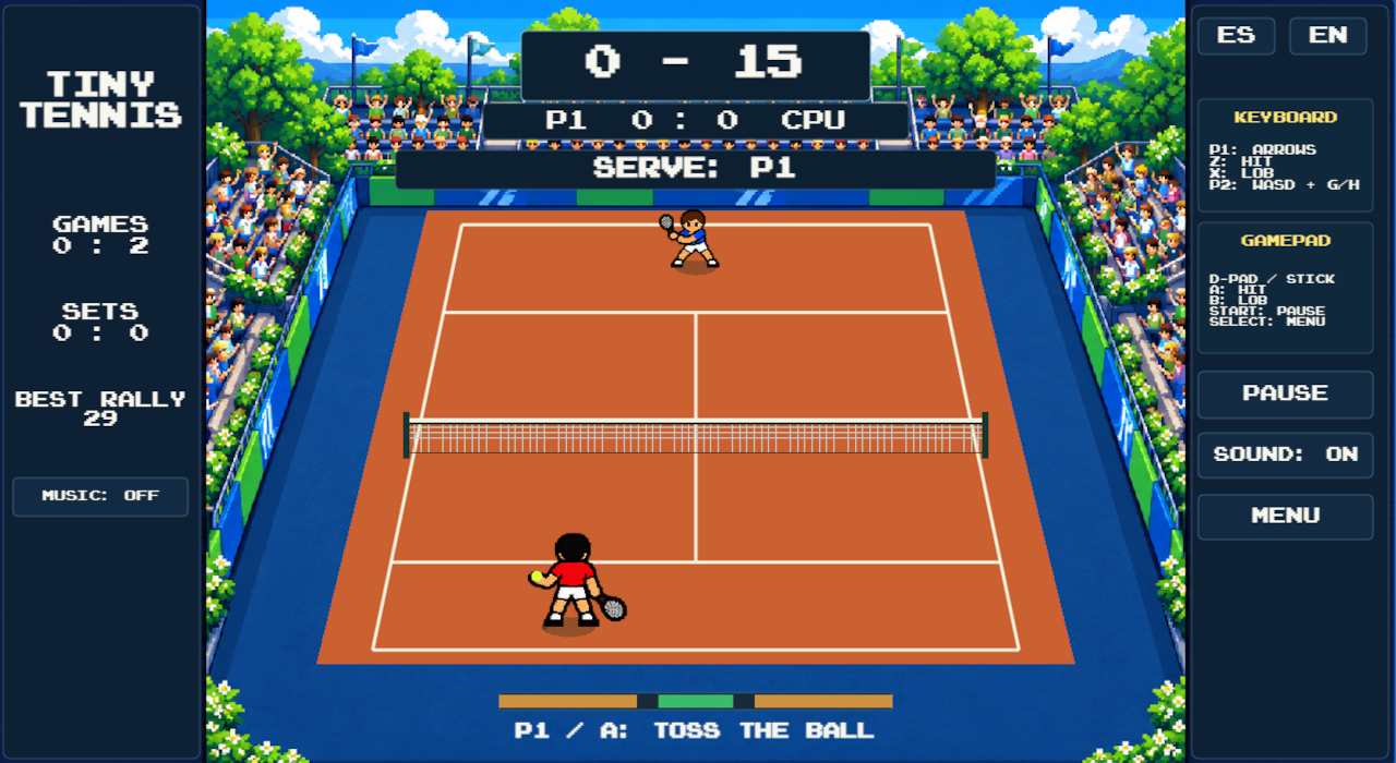 Captura de Tiny Tennis