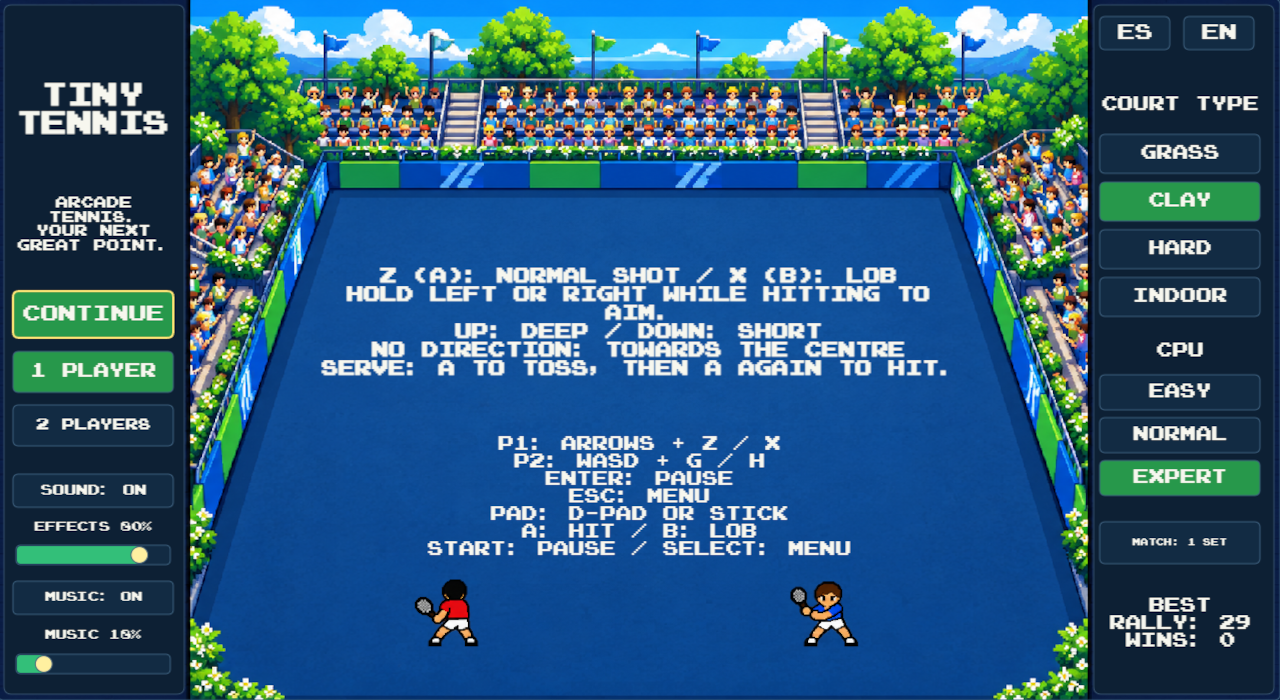 Captura de Tiny Tennis