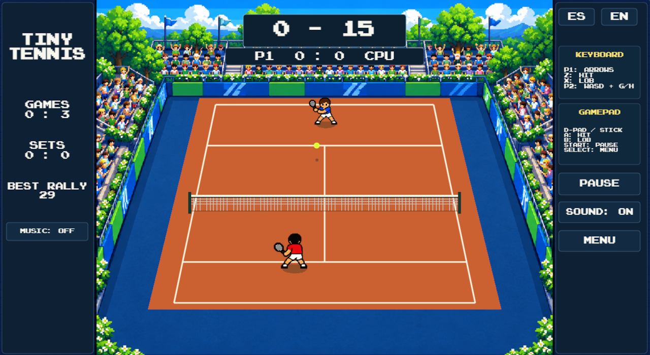 Captura de Tiny Tennis